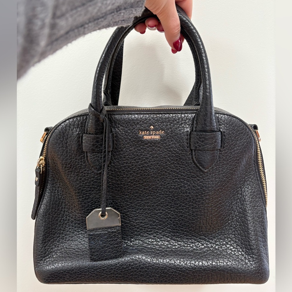 Pebbled Leather Kate Spade Bowling Bag
